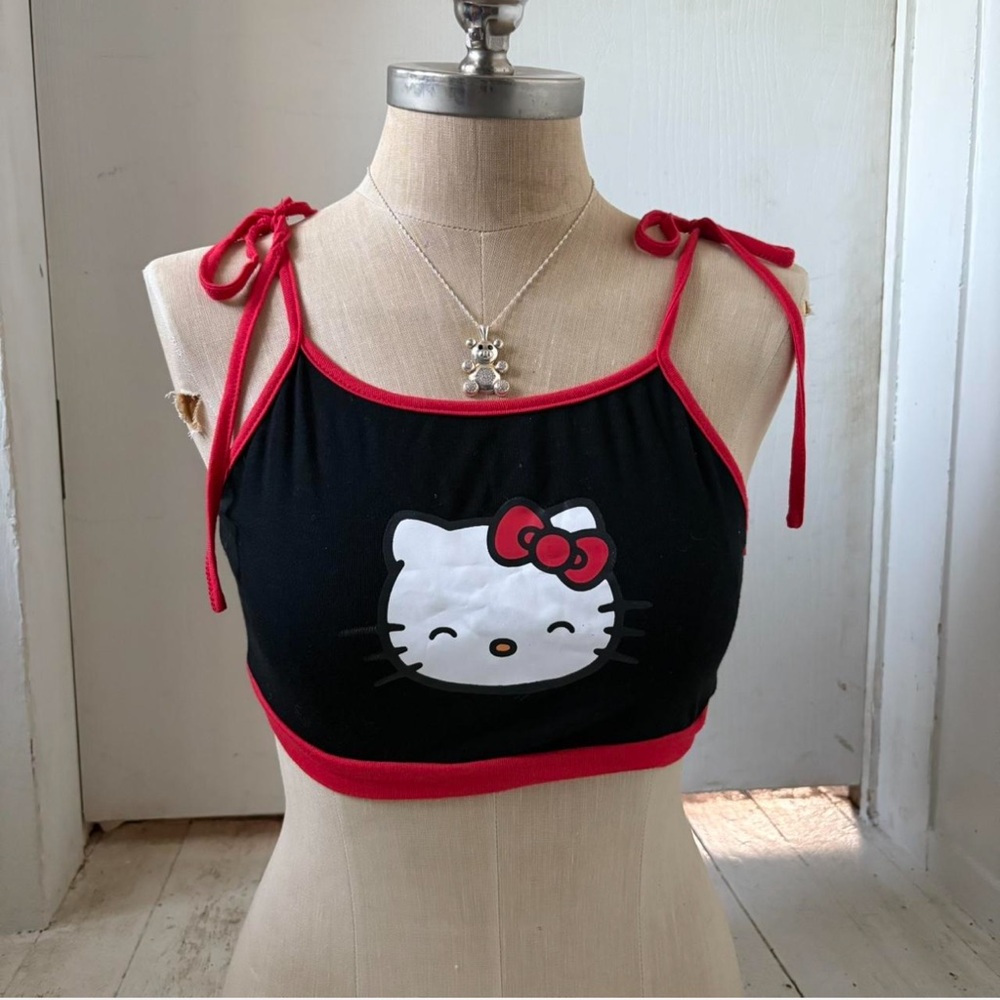 SHEIN Black and Red Hello Kitty Top